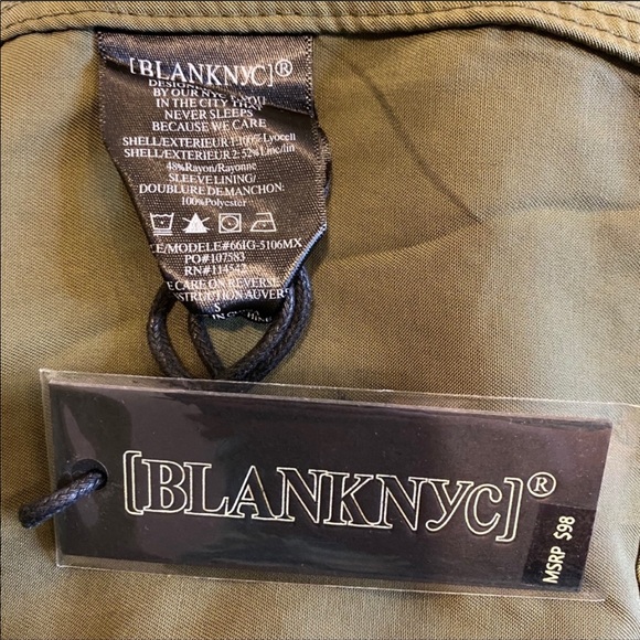 BLANK NYC Olive Green Waterfall Jacket - Picture 6 of 8